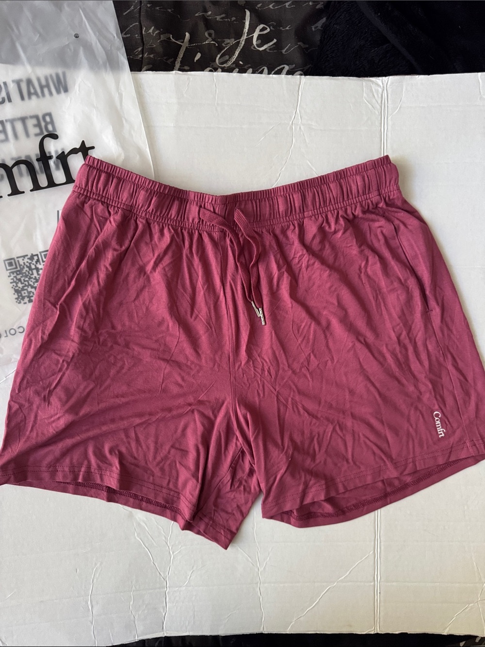 Women’s Athletic Drawstring Shorts in Dusty Rose